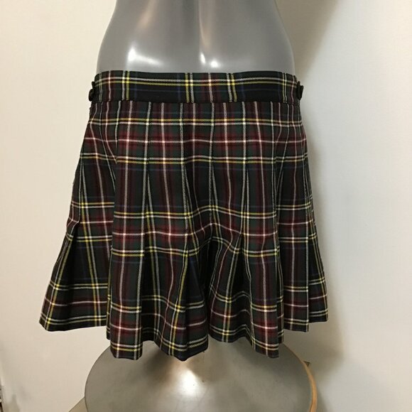 Vintage R.J. McCarthy Black/Multicolour Plaid Kilt Size S - Picture 4 of 14